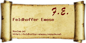 Feldhoffer Emese névjegykártya